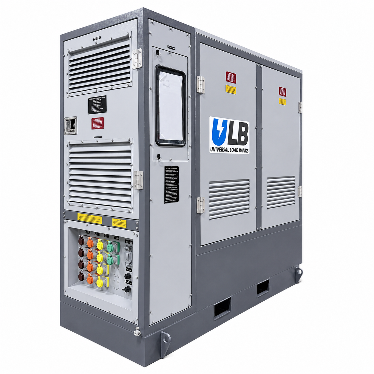 WR Series back view showing power connections and coolant ports